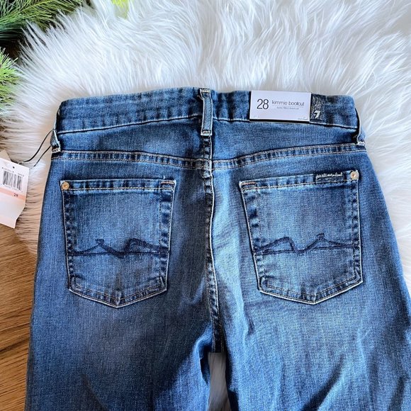 7 For All Mankind NEW Kimmie Bootcut Form Fitted Size 28 - Picture 5 of 9